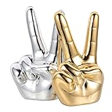 Piccolo supporto per anello-- 👌💍dimensione: la dimensione del supporto per anello a forma di mano del manichino misura ca. 3,54 x 2,16 x 1,26 pollici, dimensione adeguata da mettere sui tavoli.