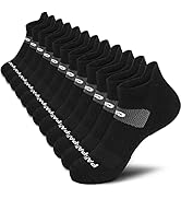 PAPLUS Running Ankle Socks for Men (6 Pairs), Cushioned Athletic Low Cut Socks with Arch Support