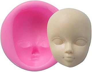 Carunke Fondant Decoration Mould Candy Clay Girl Face Moulds Chocolate Molds