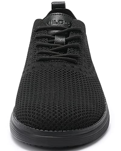 Image of VILOCY Men's Casual Dress Sneakers Lace-Up Oxfords Business Mesh Breathable Walking Shoes Tennis Comfortable