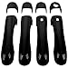 Sunluway Door Handle Cover with Smart Keyhole and Cup Bowl Cover Trim Combo for 2015 2016 2017 2018 2019 2020 2021 Jeep Renegade（12 PCS） (Black)