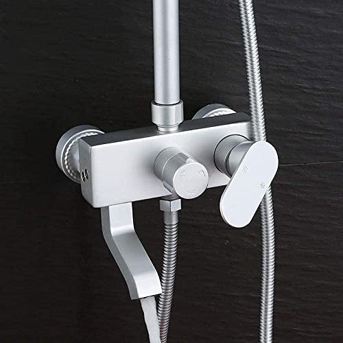 Douche à effet pluie haute pression avec buse réglable en hauteur - 6