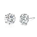Platinum-Plated Sterling Silver Swarovski Elements Stud Earrings (3.75ct)