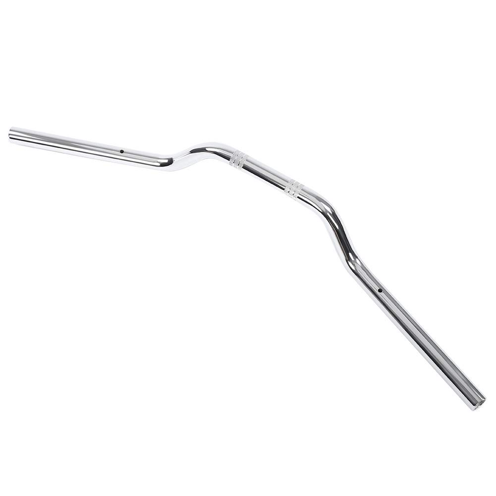 KIMISS 22mm Drag Bar for Motorcycle - Chromowana Stalowa Kierownica Motocyklowa, Tracker Handlebar