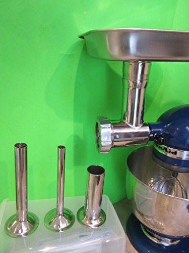 THE BEST Smokehouse Chef Stainless Steel meat grinding attachment for Kitchenaid mixers