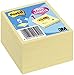 Post-It 654Y Notas adhesivas, 6 blocs