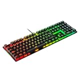Oversteel - KOVAR Klawiatura gamingowa USB, podświetlenie RGB, przełączniki mechaniczne Outemu Blue, Anti-Ghosting, układ hiszpański PC/MAC/Android