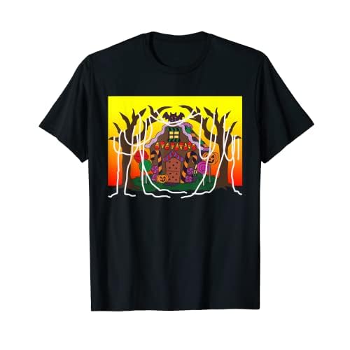 Casa de Halloween envuelta en papel higiénico Camiseta