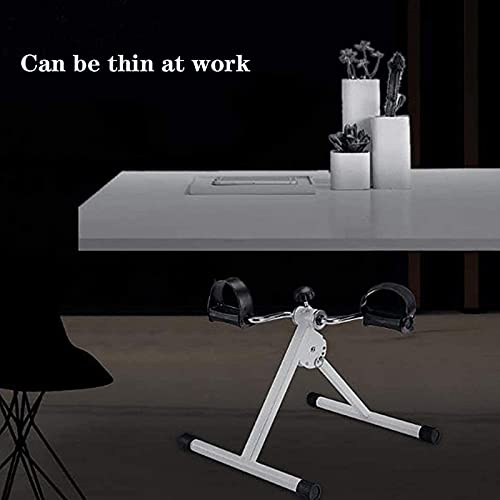 Image of Portable Pedal Exercise Folding Mini Exercise Bike, Lazy Skinny Leg Exercise Equipment, Home Rehabilitation Mini Pedal Exercise Bike, Portable Indoor Fitness Equipment,Red