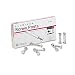 Charles Leonard Aluminum Screw Posts, 1 Inch Post Length, Silver, 100-Pack (3706L)
