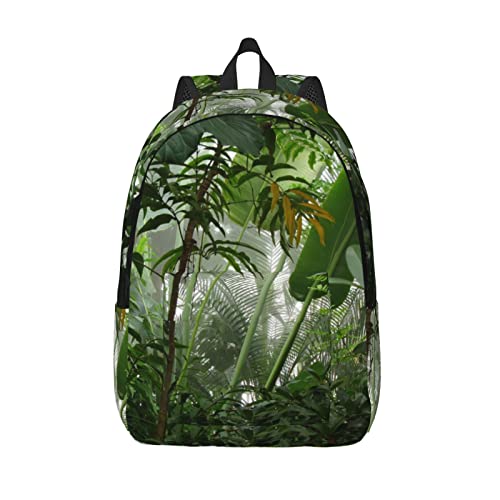 Sac à dos étudiant violet forêt tropicale pour les cours et trajets quotidiens