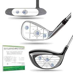 Lihengkong Golf Impact Tape Labels 180 PCS Golf Impact Stickers for Swing Training Improve Golf Swing Accuracy Distance Sticky Golf Pro Club Sweet Spot Consistency Analysis