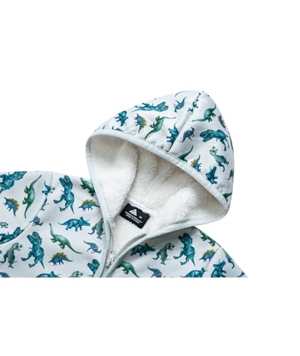 Image of V VALANCH Toddler Fleece Jacket Boys Girls Zip Up Hoodie Sweatshirt | Full Fleece Lining Throughout, Thick Warm, Cartoon, for Casual, School, Outerwear, Winter