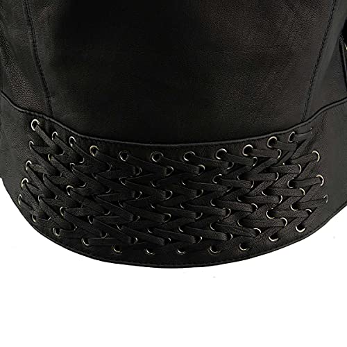 Image of Milwaukee Leather Women's Classic Premium Leather Motorcycle MC Style Riding Jacket