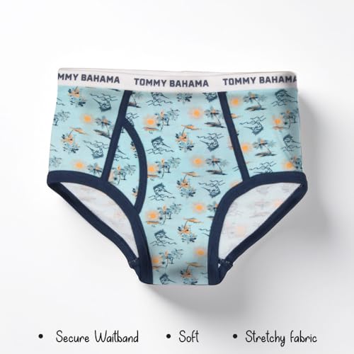 Tommy Bahama Boys 5-Pack Cotton Briefs - Soft, Tag Free Underwear Multipack for Kids and Toddlers2