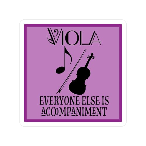 CafePress Viola Music Joke Small Die Cut Sticker, 3