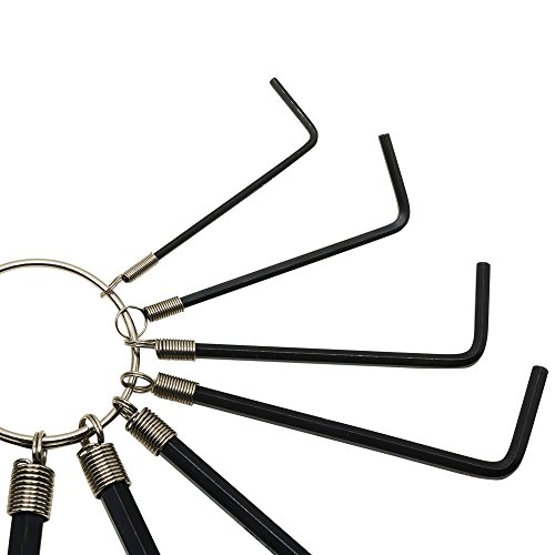 Stanley 10-Piece Metric Hex Key Ring Set Black #TOP4