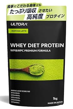 ULTORA WHEY DIET PROTEIN 抹茶ラテ 810g✕5袋 ホエイダイエットプロテイン(810g) 抹茶ラテ風味 | ULTORA
