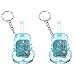 SUPVOX Violin Keychain 2pcs Music Box Keychain Sky-blue Acrylic Gift Student Mini Keychain