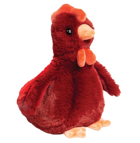 Douglas Rhodie Soft Red Chicken Mini Plush Stuffed Animal Toy
