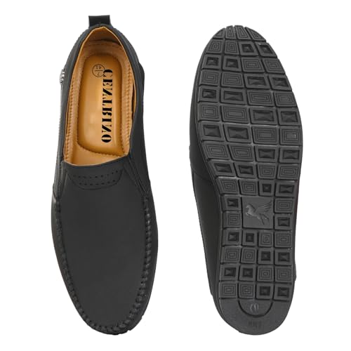 Image of Centrino Slip-On Men's Formal Shoe | Stylish with Soft Cushioned Insole | Sleek Slip-On Design for Formal Look | Durable with Anti-Skid Sole | Ideal for Office Wear (9291)
