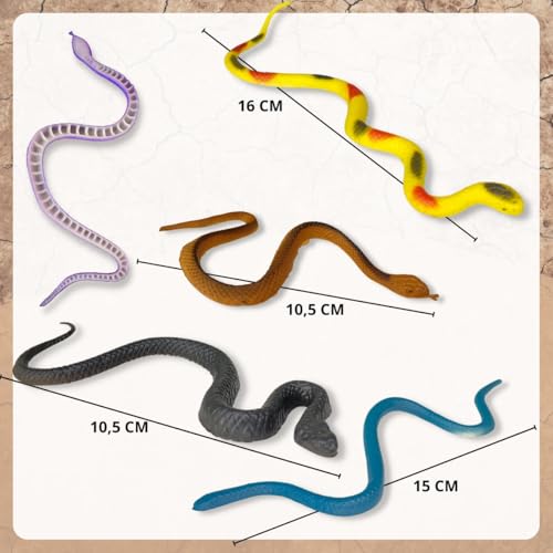 Kit Cobras De Borracha Realista Brinquedo Pegadinhas Susto