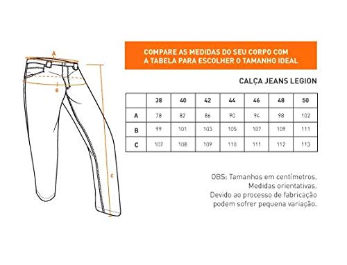 CALCA JEANS INVICTUS LEGION PRETO PROFUNDO 42