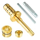 REB-Valve Rebuild Kit Replacement for Symmons Temptrol Shower Valves, TA-10 Flow Control Spindle Assembly, TA-4 Hot and Cold Seats, T-35A/B Seat Removal Tools, Fix Tub/Shower Valve Leak, Brass