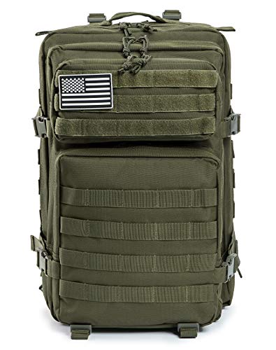 Image of QT&QY 45L Military Tactical Backpacks Molle Army Assault Pack 3 Day Bug Out Bag Hiking Treeking Rucksack