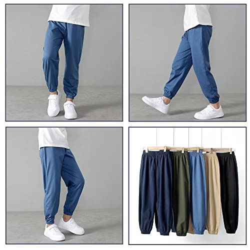 Children's 100% Cotton Little Boys Girls Elastic Trousers Sport Jogger3