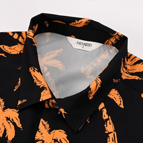 Image of Hawaiian Shirt for Men Tropical Shirts Summer Beach Button Down Short Sleeve Luau Aloha Floral Cruise Vacation Outfit 2026