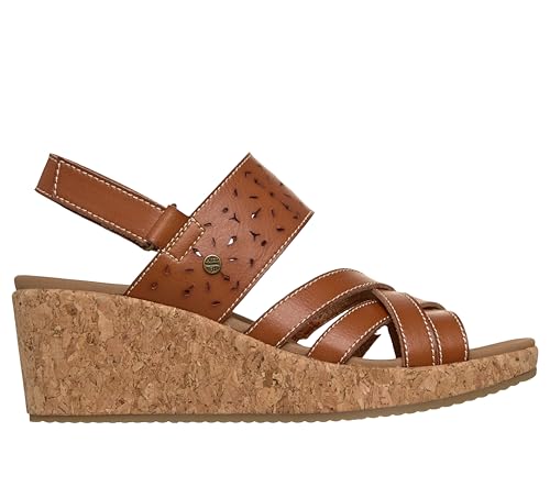 Skechers Skechers Women's ARCH FIT BEVERLEE 2.0 - NATURAL ERA, Laser cut detail with adjustable slingback, Luggage, 8.5M