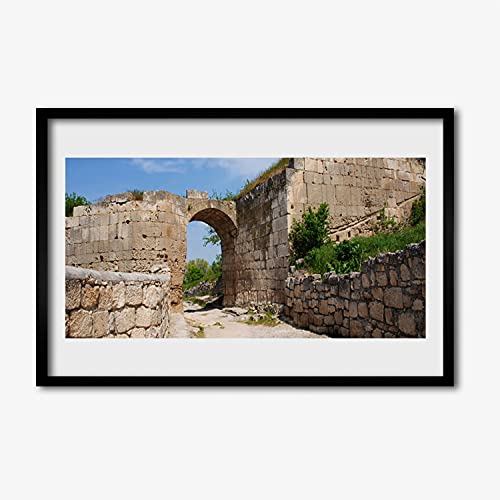 Photo architecture de bâtiment en ruine avec cadre pour une ambiance salon cosy