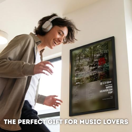 Image of Custom Album Cover Posters Framed, Music Posters, Custom Poster Wall Decor, Music Wall Art Song Poster, Unique Gift for Music Lovers