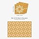 Sirface Peel & Stick Vinylfliesen - Boho Floral - Packung mit 24 Stück, einfache DIY-Installation, Heimdekor, langlebige und stilvolle Abdeckungen (MUSTARD, 15 cm)
