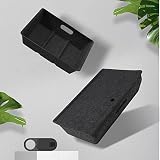 FanpBow Fit Tesla Model Y Under Seat Storage Box with Cover, 2PCS Felt Storage Box Tray Bins Organiz