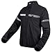Price comparison product image REBELHORN Horizon Motorcycle rain Jacket, Black, L