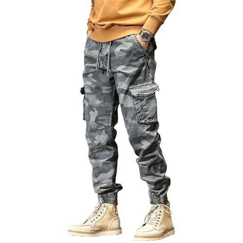 Pantalones deportivos cargo elásticos para hombre miniatura 1