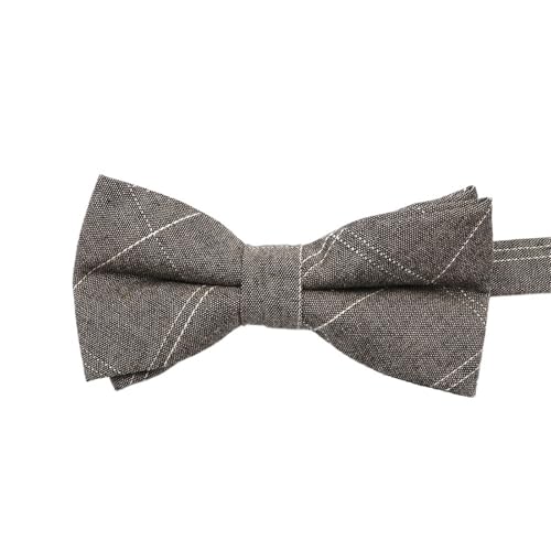 Nœud papillon à carreaux pour hommes cravates habillées réglables coton