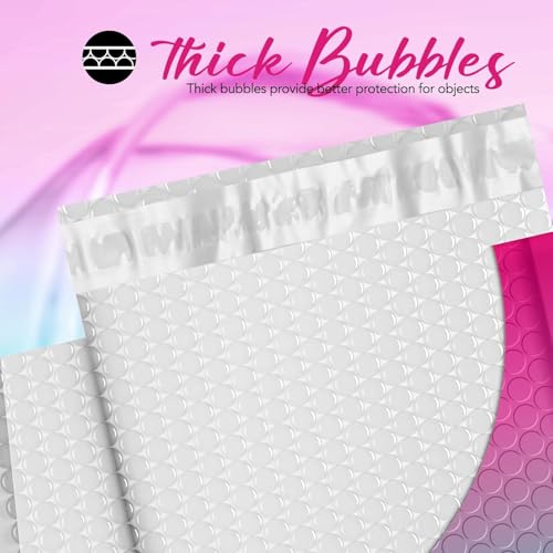 Image of Fuxury Bubble Mailers 6x10 Inch 100 Pack Padded Envelopes Usable Size 6x9 inch