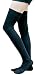 AM Landen Black Cotton Thigh High Socks Over Knee Socks Women's Long Socks(Small)