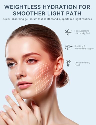 KARUNO Red Light Therapy Activation Serum for Face – Activation & Hydration Booster for LED Mask, Microcurrent & Facial Devices – Hyaluronic Acid, Green Tea, Niacinamide, Centella & Aloe – 1.01 fl.oz