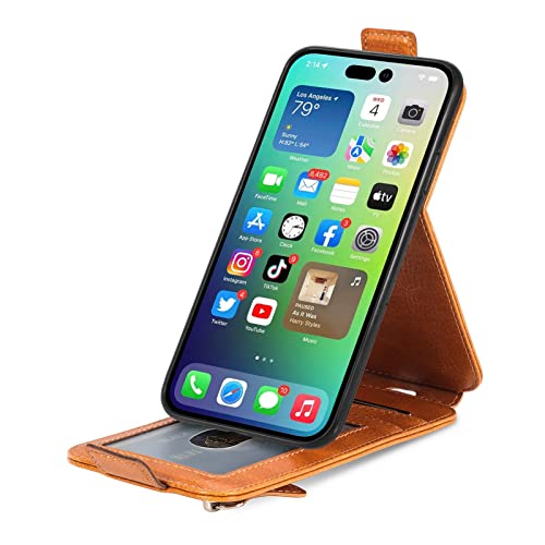 Étui pour iPhone 14 Pro Max étui portefeuille protégeant écran et cartes - 6