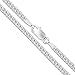 Sterling Silver Wheat Chain 2.6mm Solid 925 New Foxtail Spiga Necklace 24"