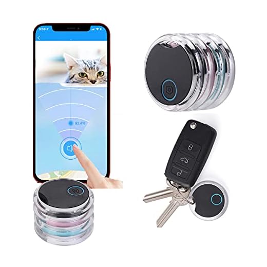 Wolmund 4 Pack Smart Bluetooth Tracker & Bluetooth Key Finder – Key Locator Device with App,GPS Tracking Device for Kids Pets Keychain Wallet Luggage,APP Control Compatible iOS Android