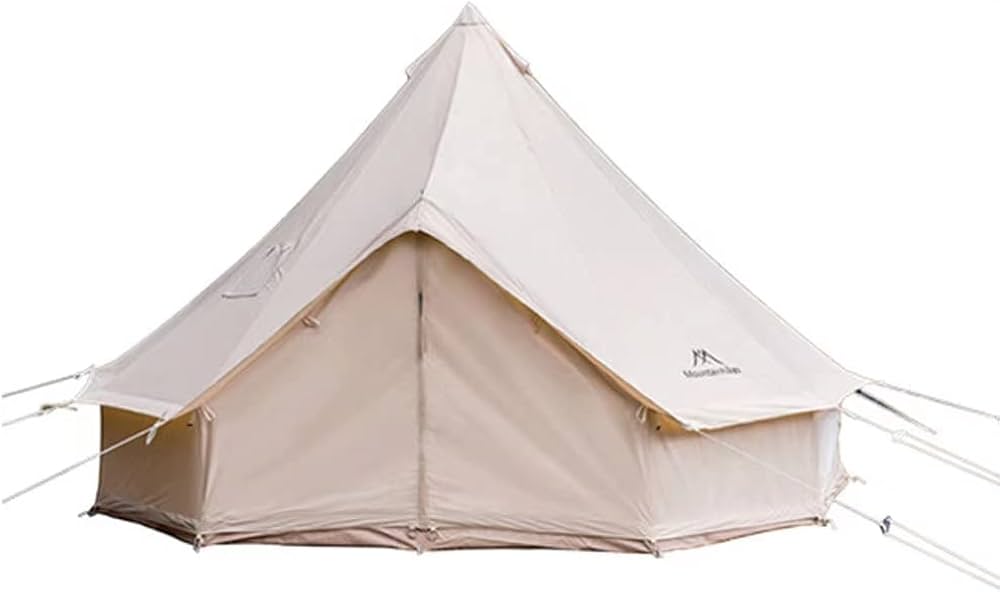 ベル型テント テントベル型　ベルテント 煙突穴付き ポリコットン 撥水  4M ベルテント 煙突穴付き ワンポールテント ベル型テント ポリ