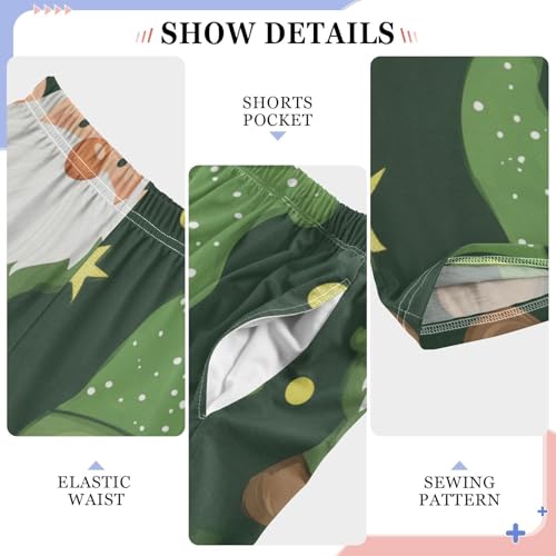 Gnome and Stars Boys Long Pants Soft Trousers Elastic Waist Kids Lounge Bottoms with Pockets S-XL4