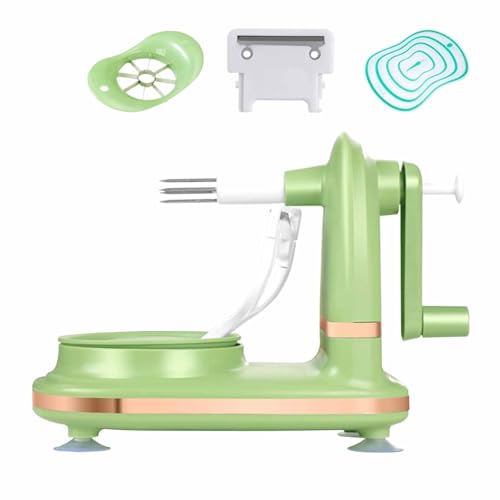 Handkurbel Apfelschäler - Automatisches Obstteiler-Set für Äpfel, Birnen, Zitrus, Kartoffeln - Home Kitchen Tool für den täglichen Gebrauch