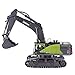 BICRKTOMXY 1:14 2.4G 4-in-1 RC Excavator with Ball Grabber/Wood Catcher/Breaking Head, 22CH RC Construction Vehicles with Dual Crawler & Realistic LED Lights Effects, Gifts for Adults Hobbyist