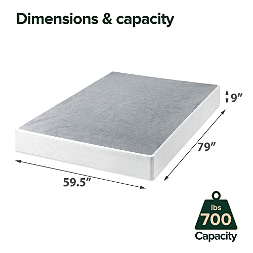 Zinus 9 Inch Metal Smart Box Spring / Mattress Foundation / Strong Metal Frame / Easy Assembly, Queen #TOP4